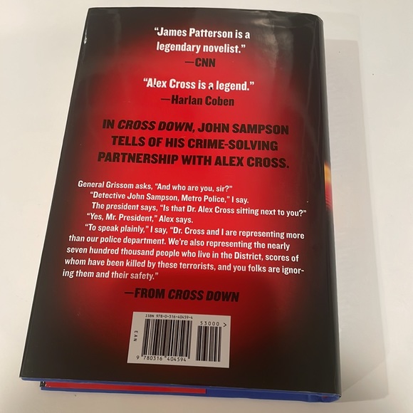 James Patterson: Cross Down. Hardcover. EUC - Picture 2 of 5